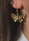 Matte Gold butterfly earrings