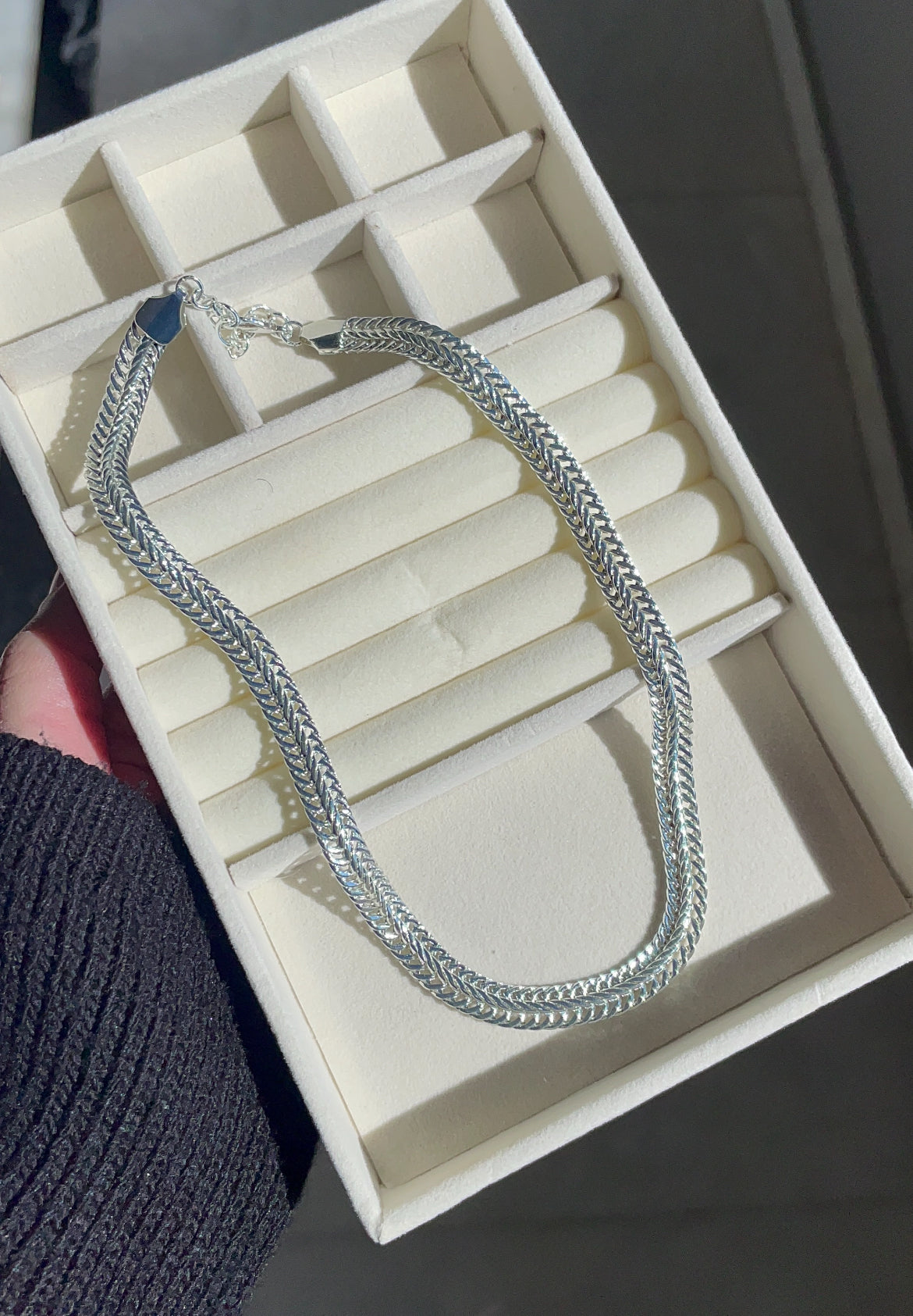 Silk weave necklace