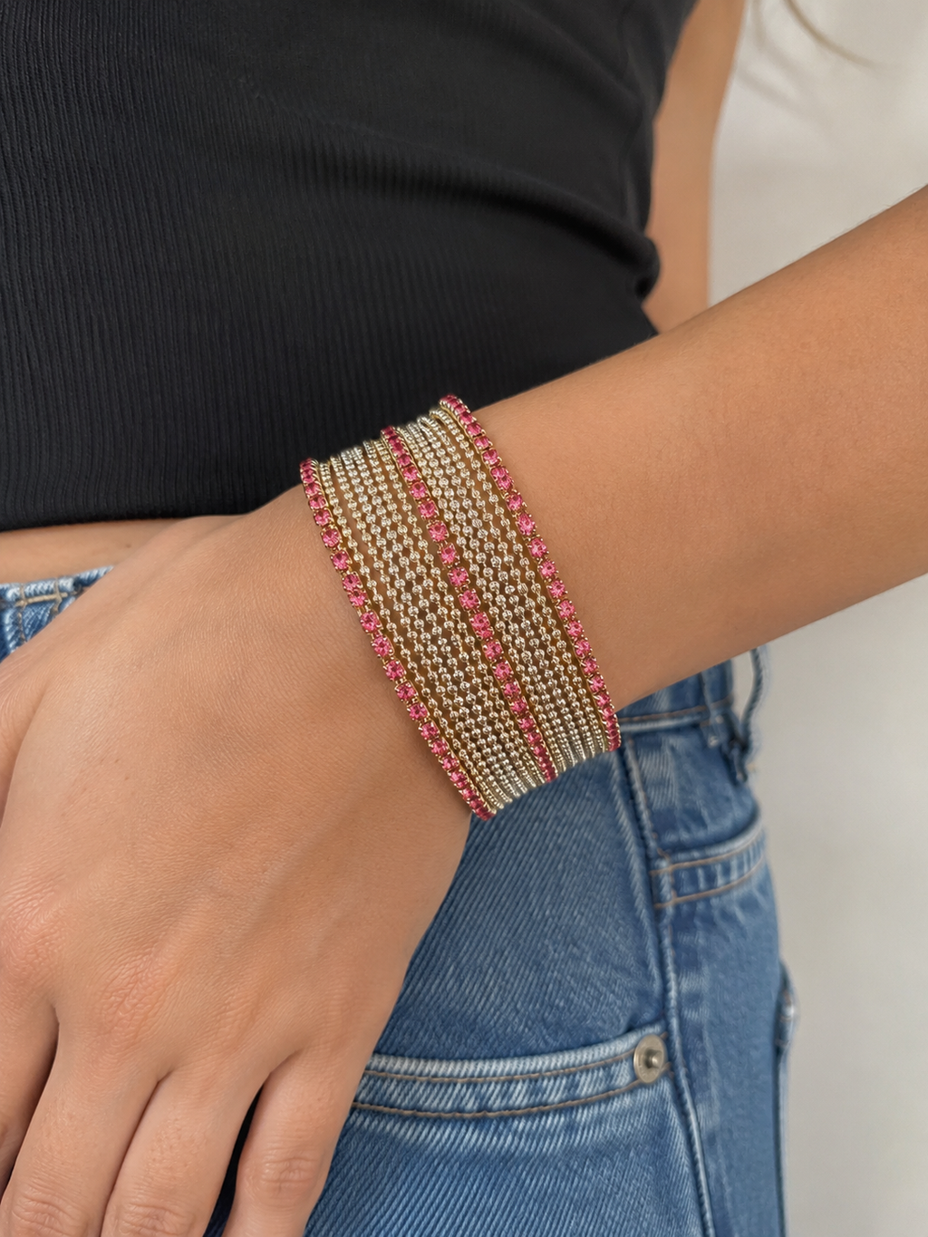 Ruby gleam bracelet
