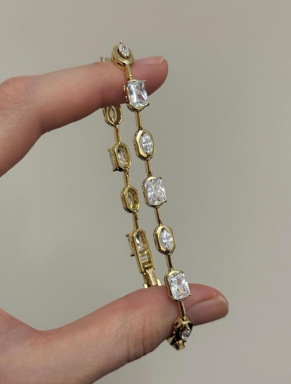 Duo Cut stone bracelet