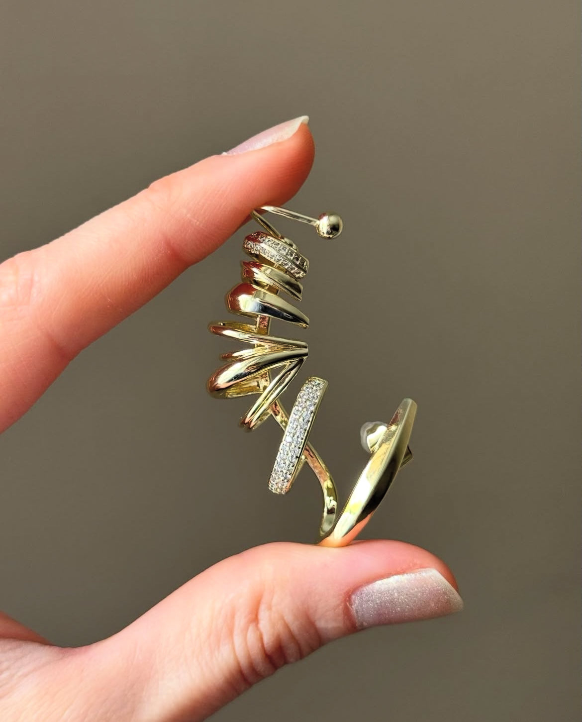 Statement Ear climber earring