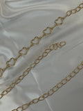 Hearts chain belt
