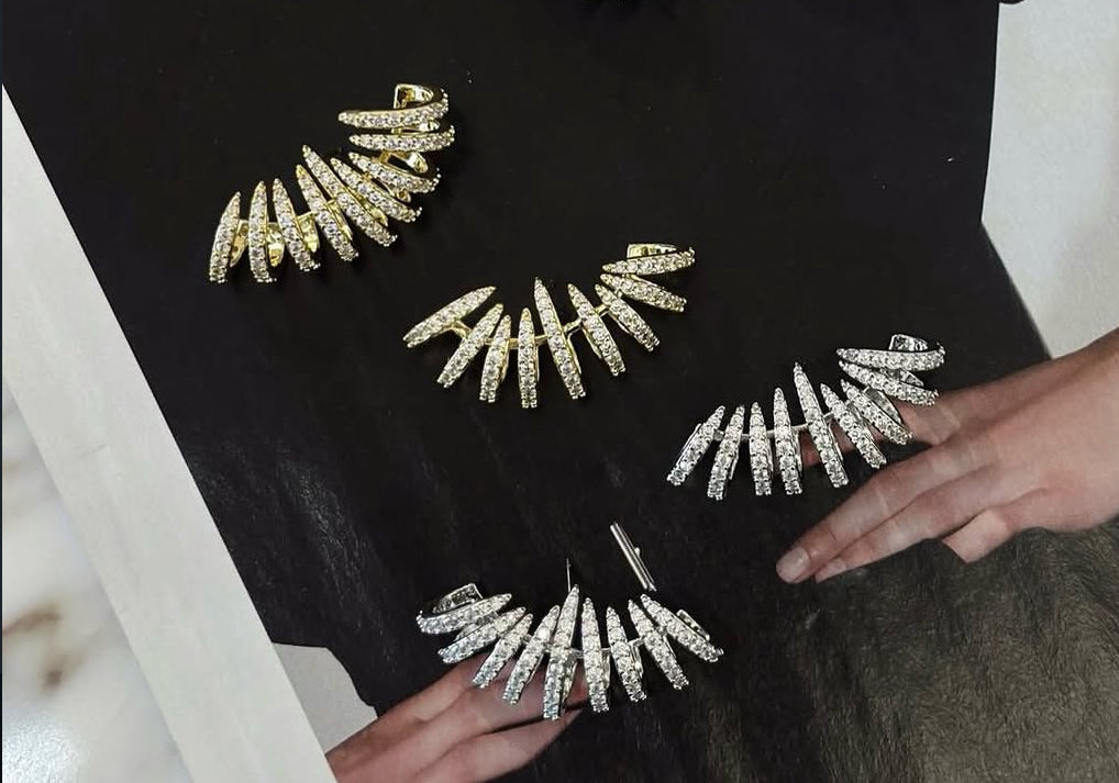 Rhinestone Rays earrings