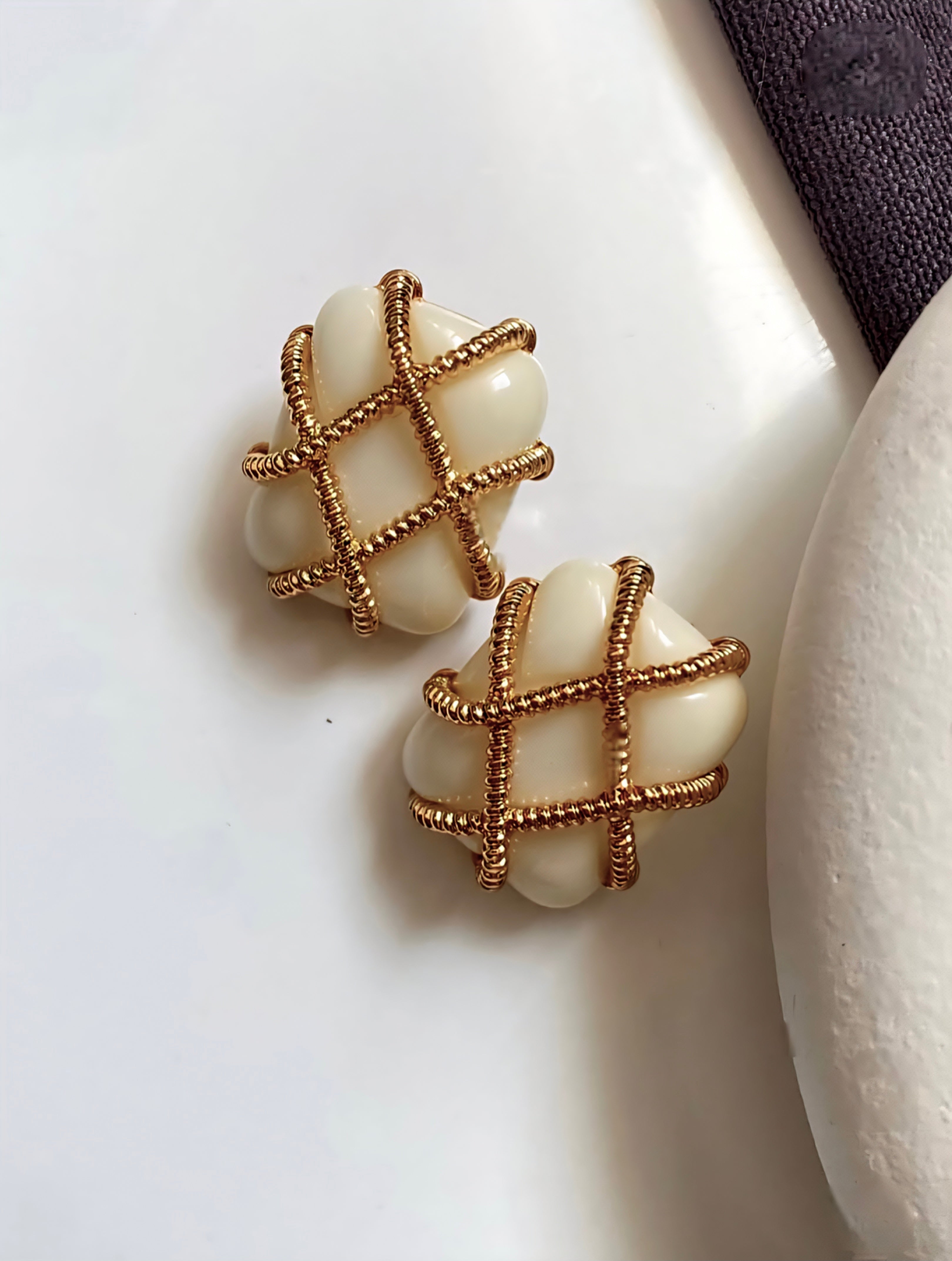 Treasure Grid earrings