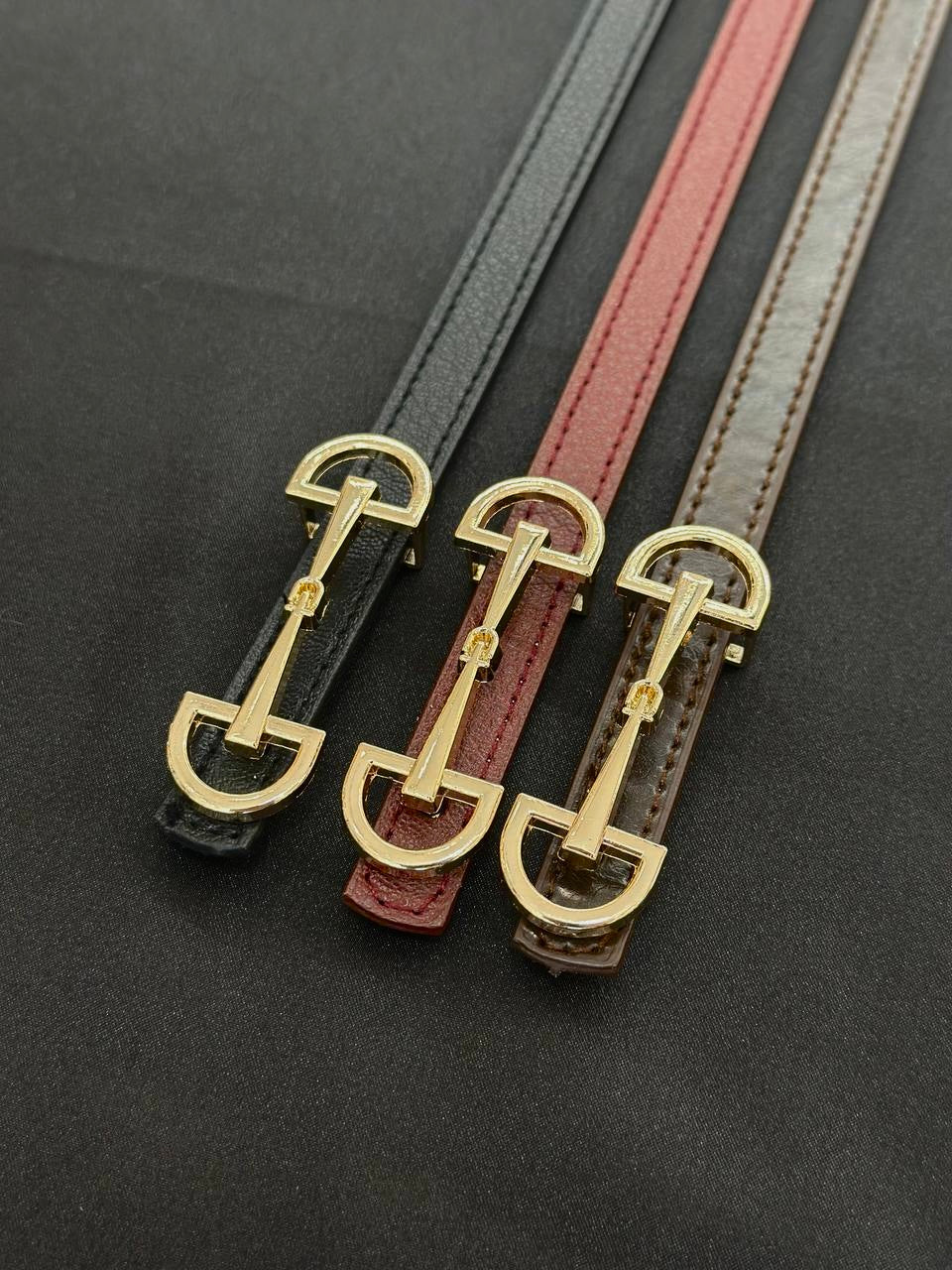 Horsebit belts