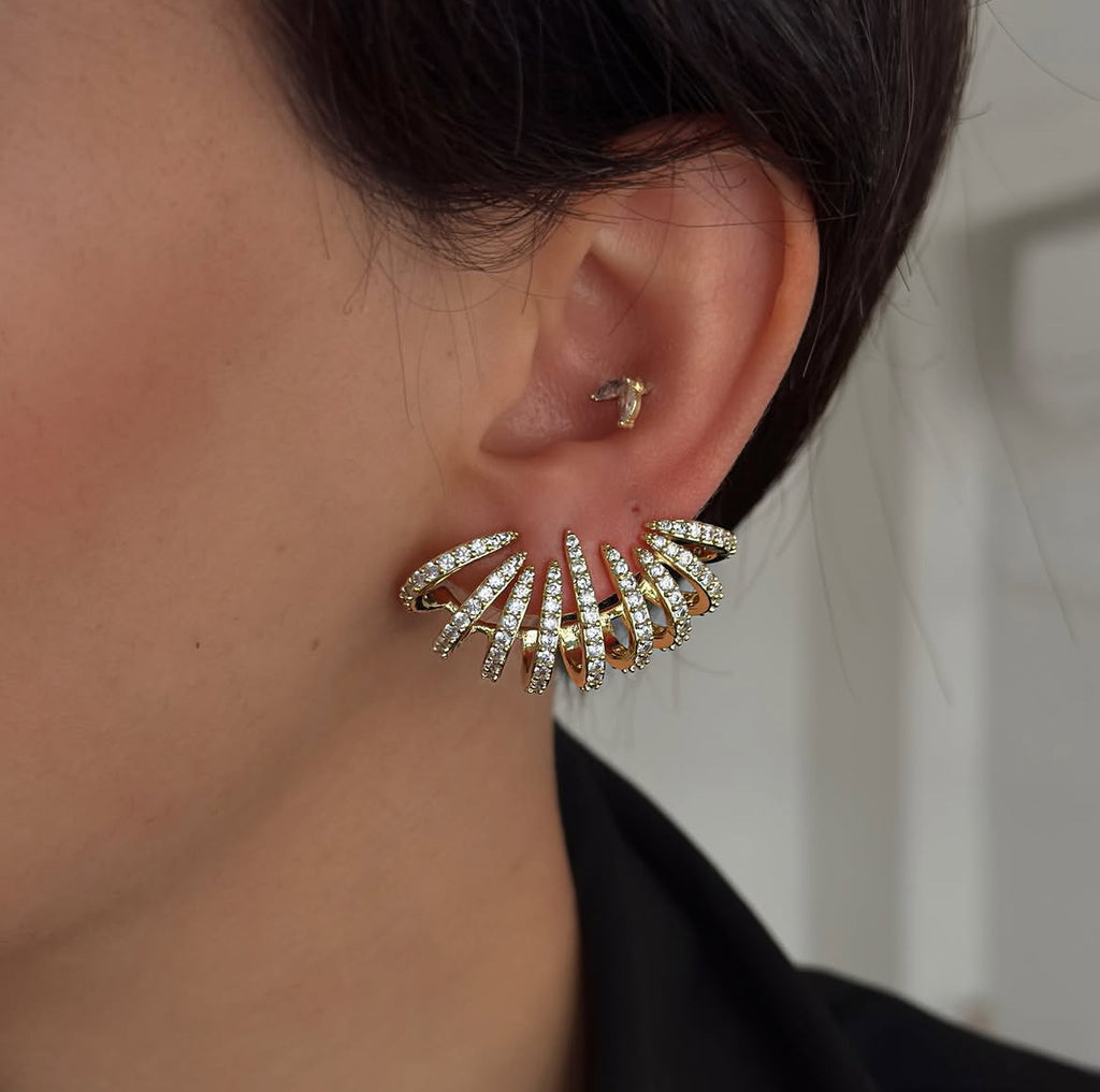 Rhinestone Rays earrings
