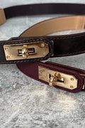 Old money golden buckle belt