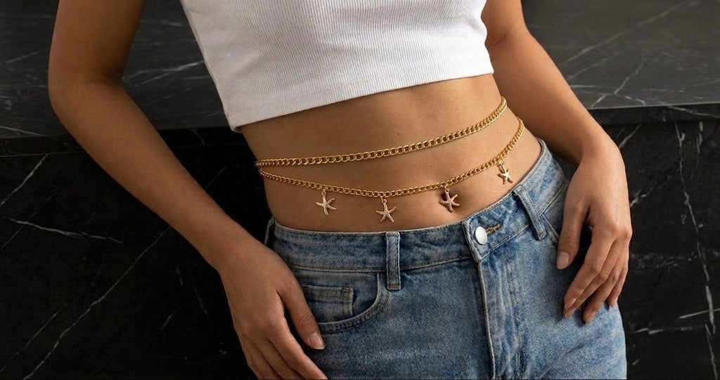 Summer belly chain