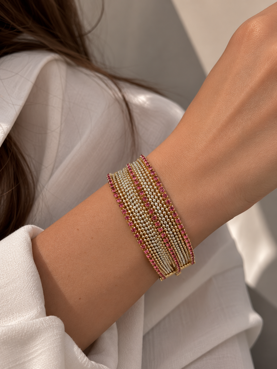 Ruby gleam bracelet