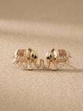 Elephant stud earrings