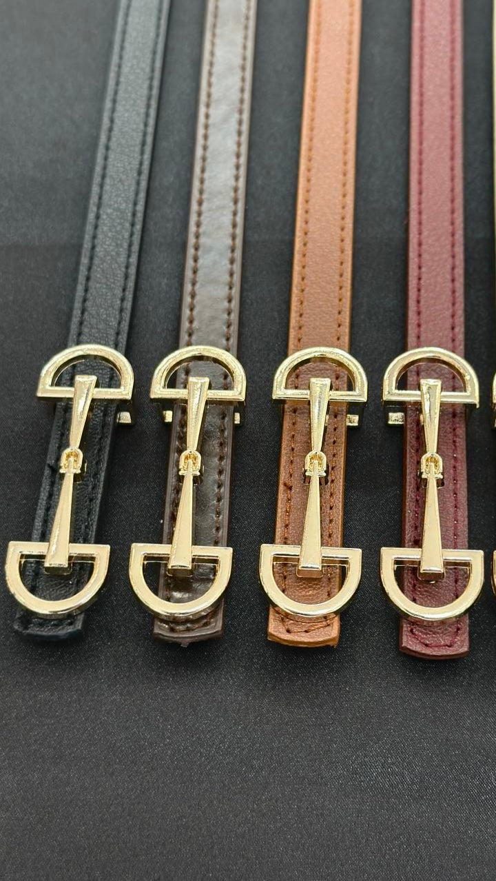 Horsebit belts