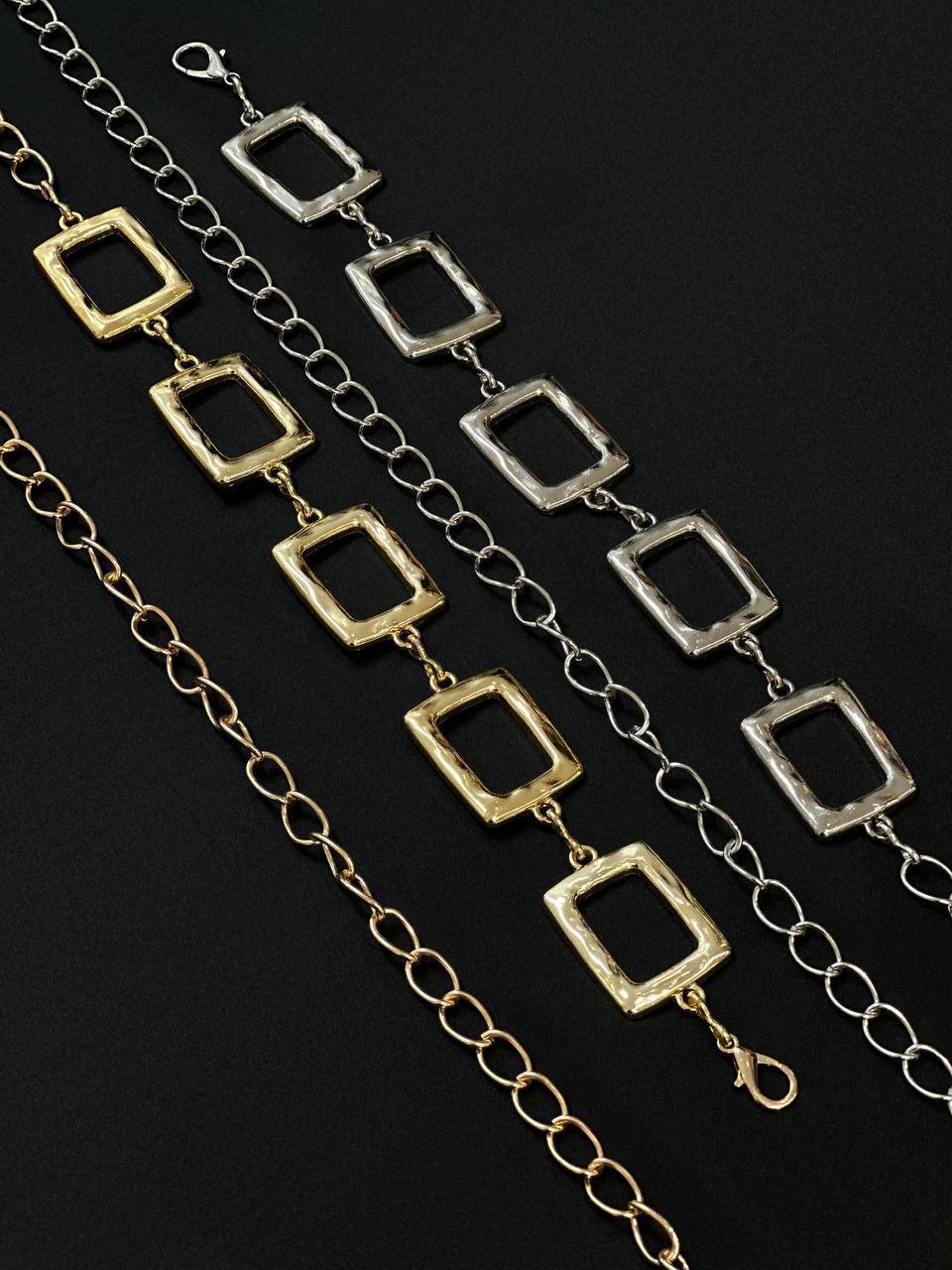 Rectangular shape chain belt