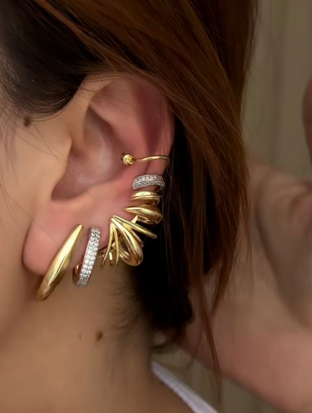 Statement Ear climber earring