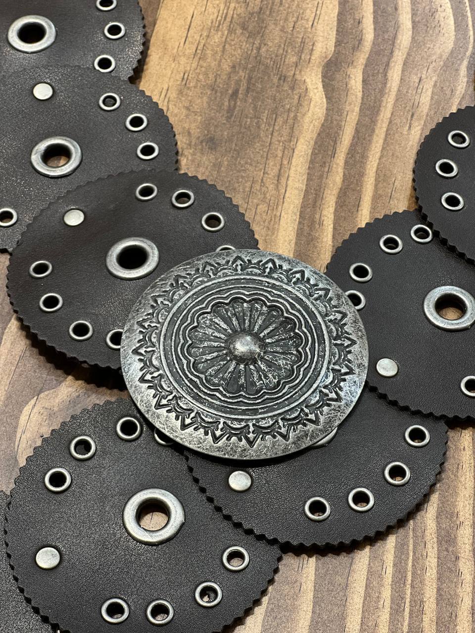 Engraved Concho Belt