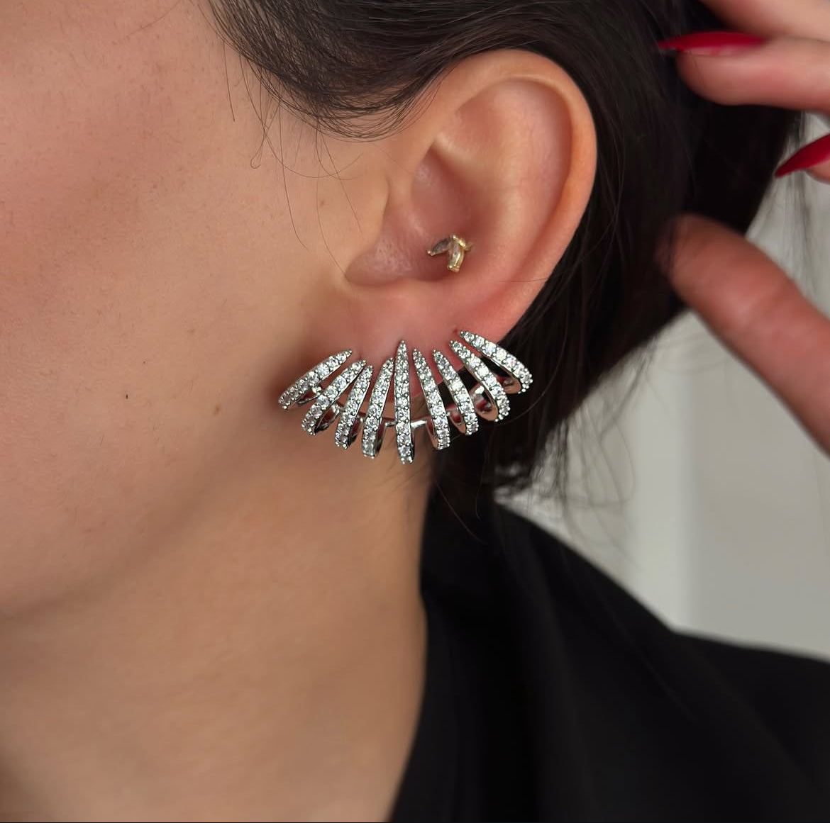 Rhinestone Rays earrings
