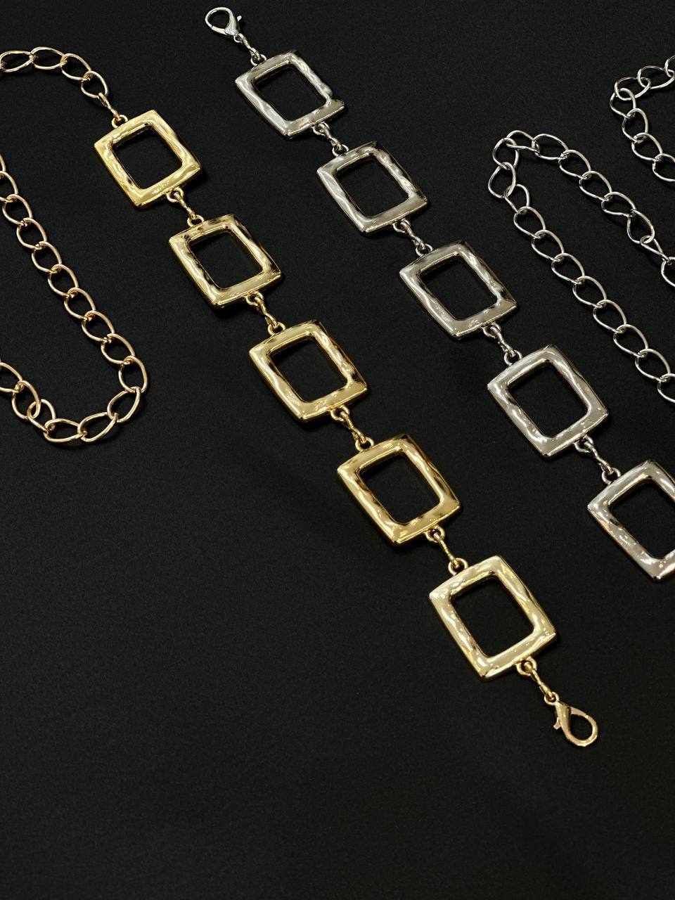 Rectangular shape chain belt