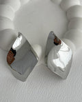 Large curved earrings