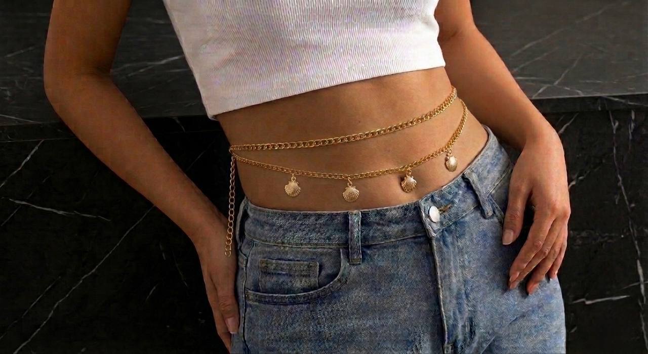 Summer belly chain