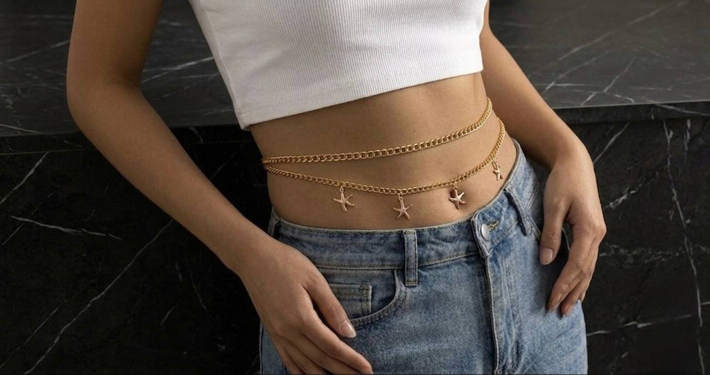 Summer belly chain