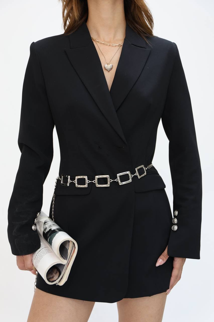 Rectangular shape chain belt
