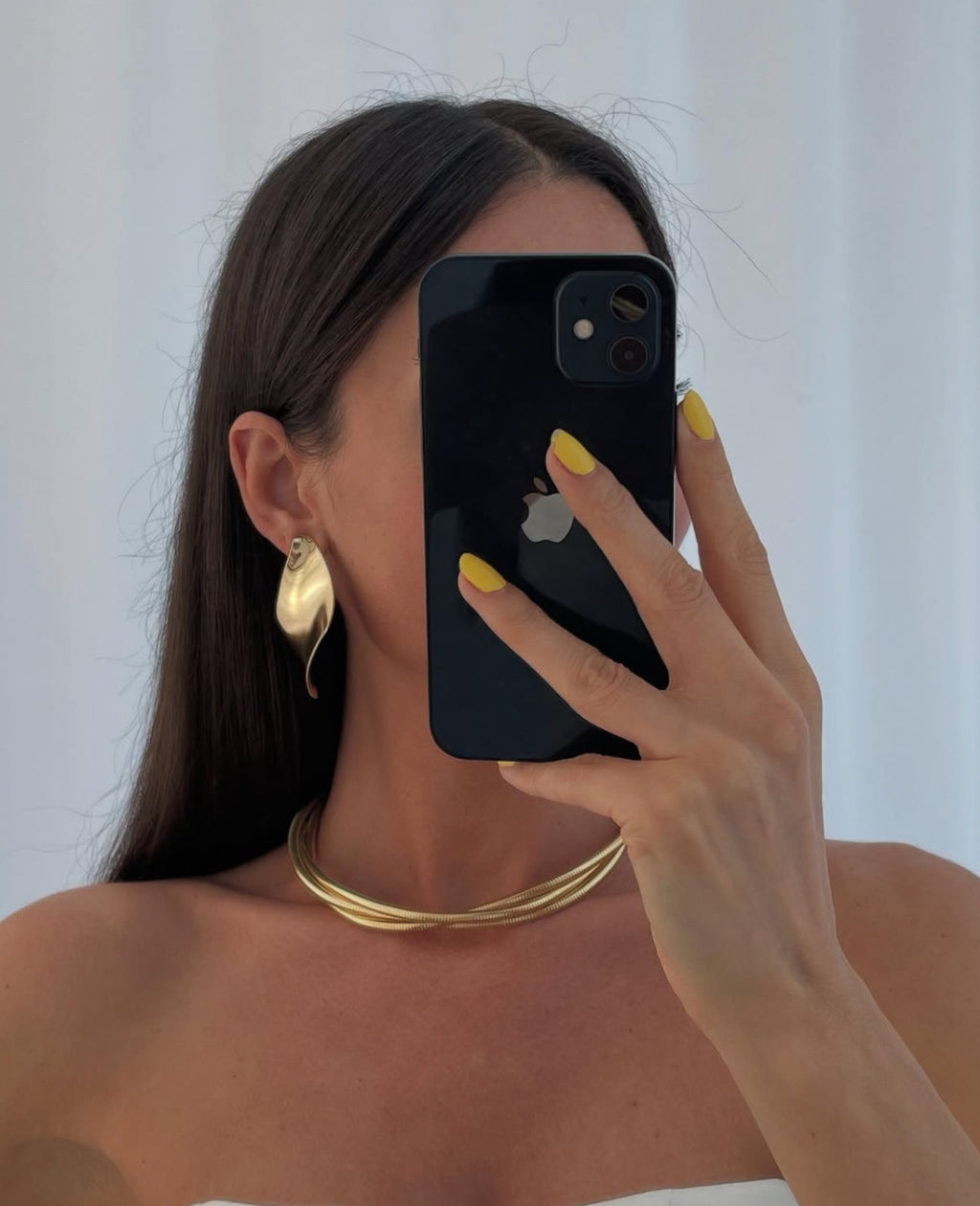 Large curved earrings