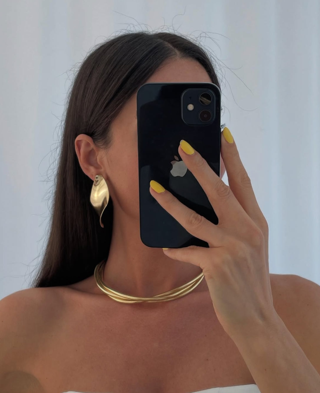 Large curved earrings