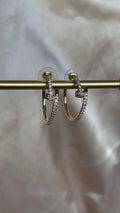 Rhinestone Clou Hoops